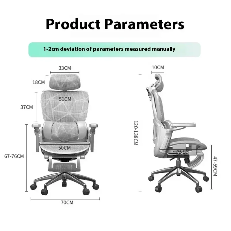 كرسي بعجلات بدواسة مريح لدعم الظهر 8D مسند ذراع آلي 360 درجة °   دوران مريح أثاث المكاتب سيلا Ergonovka