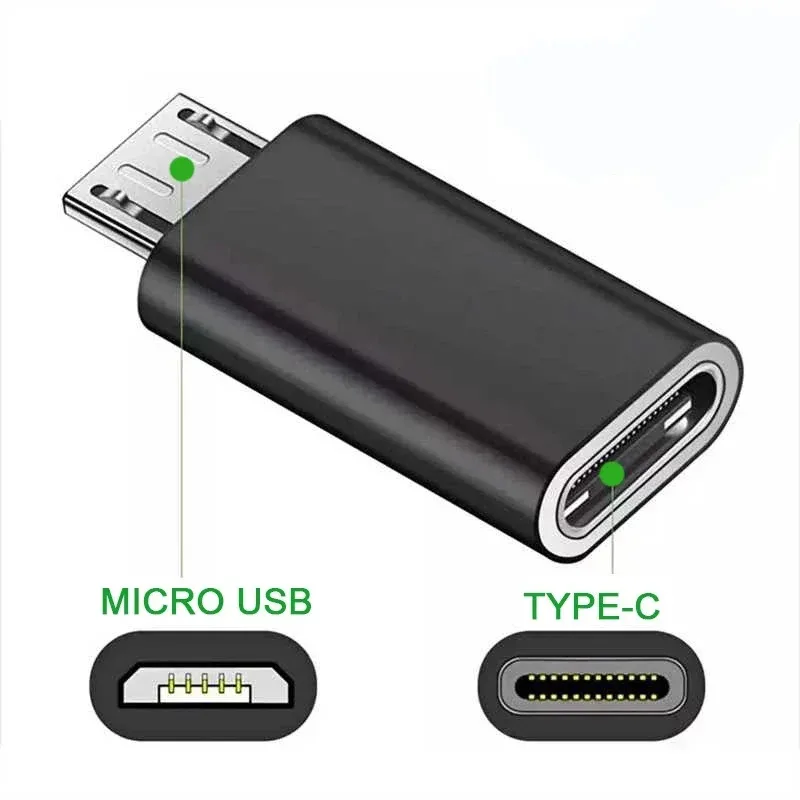 1/3/5pcs USB Type C To Micro USB Android Adapter Connector for Phone Tablet Micro USB Male To Type C Female Converter