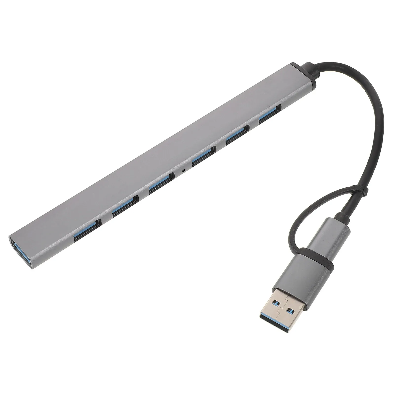 

7-Port USB Hub High-Speed Data Transfer Multi-Function Docking Station for Laptop Pc Tablet Plug and Play Compact Portable