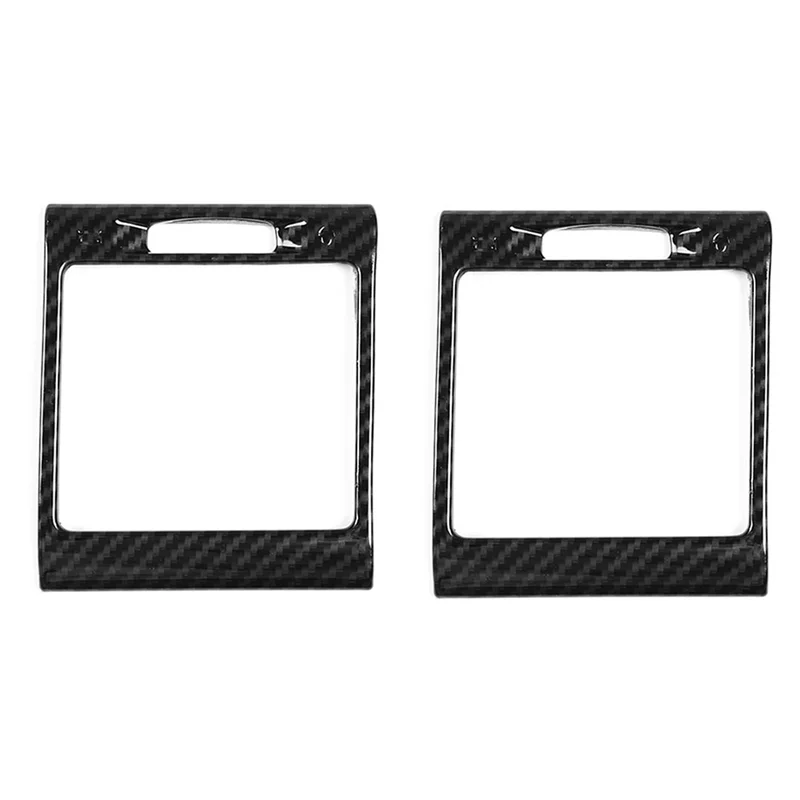 

2Pcs Carbon Fiber Console Side Air Conditioning Outlet Frame Cover Trim for Mercedes Benz G-Class W463 G500 2004-2018 -X39A
