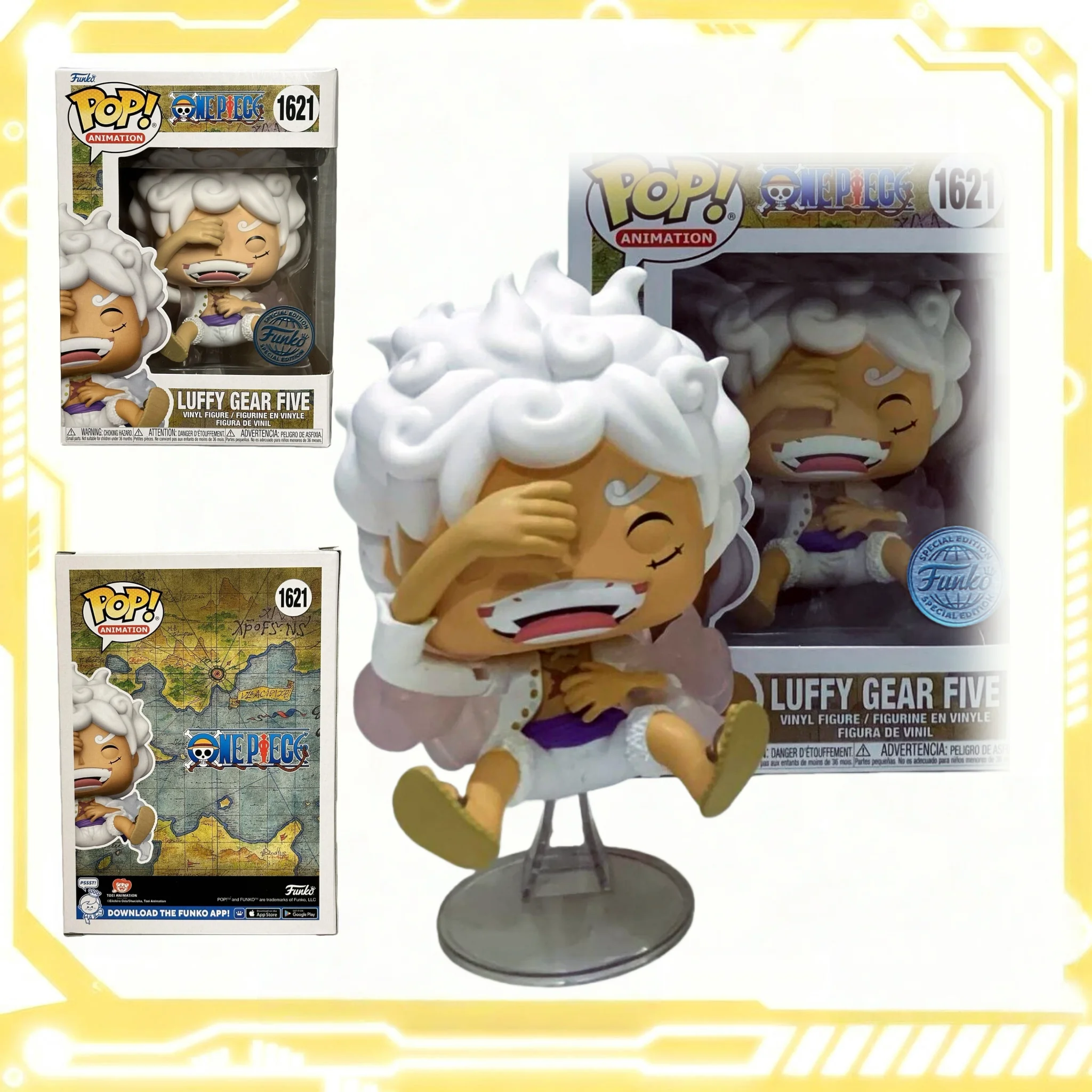 

Luffy Gear Five (Laughing) #1621 Figure - One Piece Funko Pop Official Genuine Limited Edition Statue One Piece Fans Toy Gift