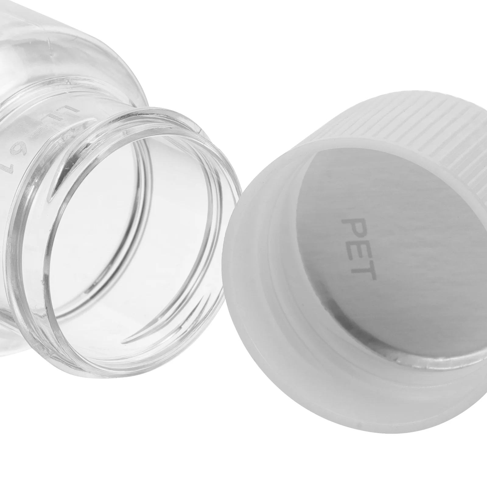 6 قطع من زجاجات الأدوية البلاستيكية الشفافة، قوارير كبسولة، حاويات تخزين صغيرة شفافة، منظم سائل محمول للسفر #3