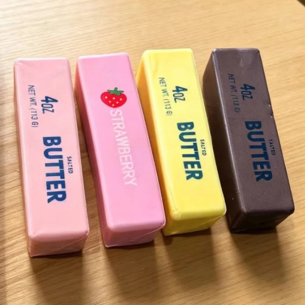 New Cheese Butter Stick Squeeze Toy Stress Relief Slow Rising Simulation Food Fidget Toy Hand Relaxation Stick Fidget Toy Gift