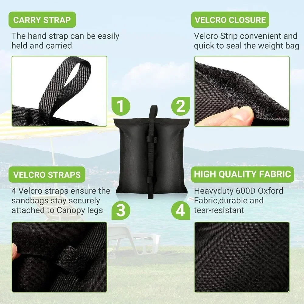 Camping Equipment Garden Gazebo Foot Leg Feet Weights Sand Bag Marquee Waterproof Tent Set Outdoor Accessories Tent Accessories view 3