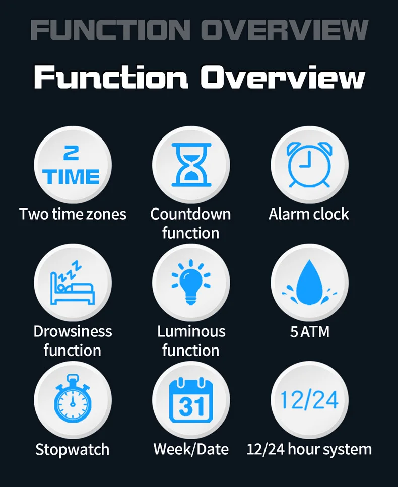 SANDA2025 New 2195 Men's and Women's Luxury Multi functional Digital Watch LED Waterproof Military Sports Men's Electronic Watch