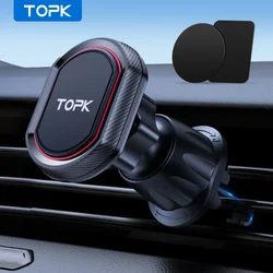 TOPK-soporte magnético para teléfono móvil de coche, accesorio de montaje para GPS, para iPhone 14, 13, 12, Samsung y Xiaomi