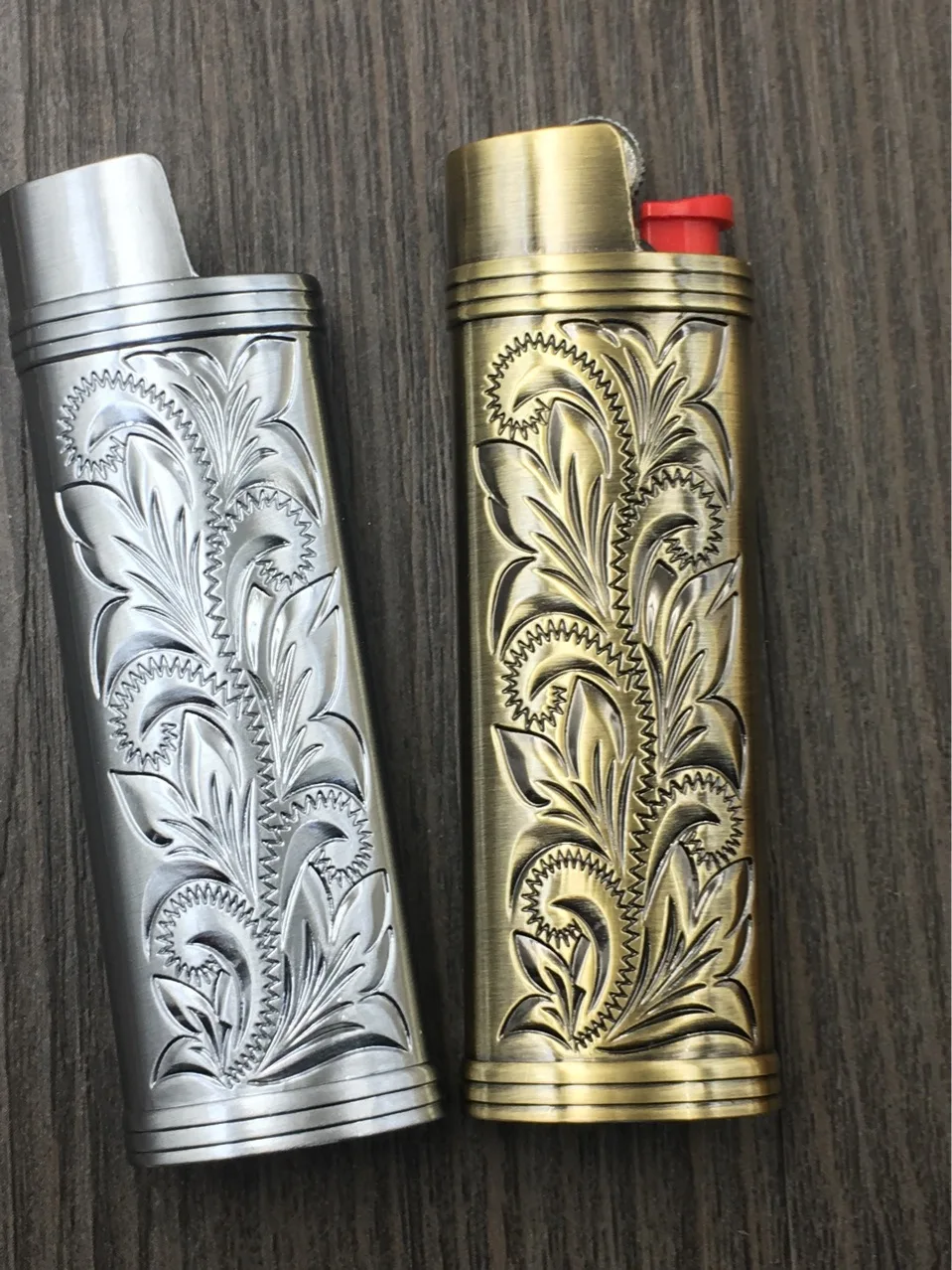 1Pc Metal Patterned Explosion-proof Lighter Shell  for BIC J3 Lighter Case Cover Excluding Lighters