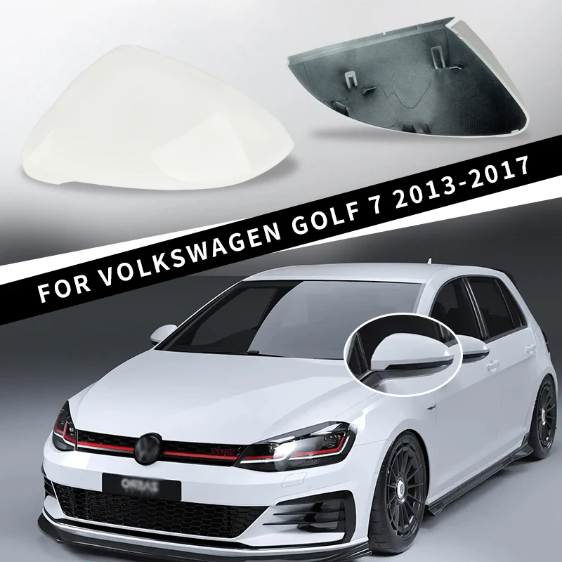 

Для Volkswagen VW Golf 7 7,5 MK7 белый корпус наружного зеркала автомобиля боковое крыло зеркало заднего вида крышка крышка