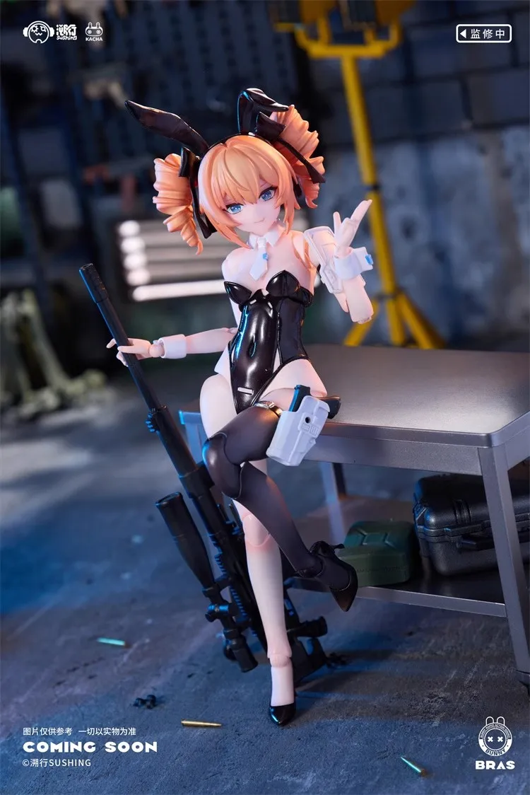 

Sushing 1/12 Female Soldier Rabbit Quick Response Team Sniper Leonie Full Set 6'' Action Figure Model Toy In Stock