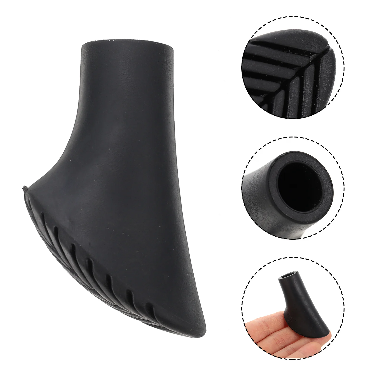 8 قطعة استبدال سيليكون Alpenstock نصائح المهنية الرحلات القطب يغطي مقاومة للاهتراء العكاز اكسسوارات زلق الطريق