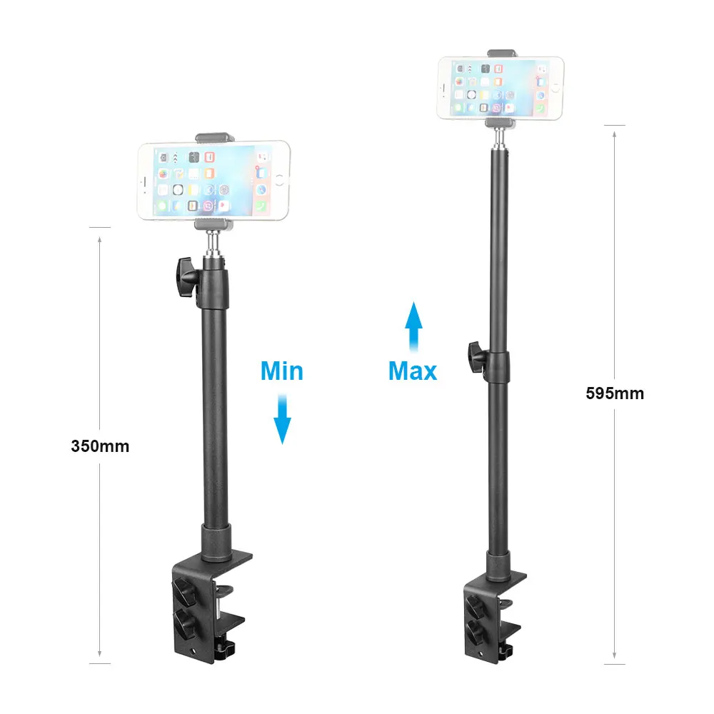 HDRiG-soporte de montaje para cámaras y equipos de iluminación, accesorio de escritorio con tornillos de 1/4 pulgadas, adecuado para estudio fotográfico