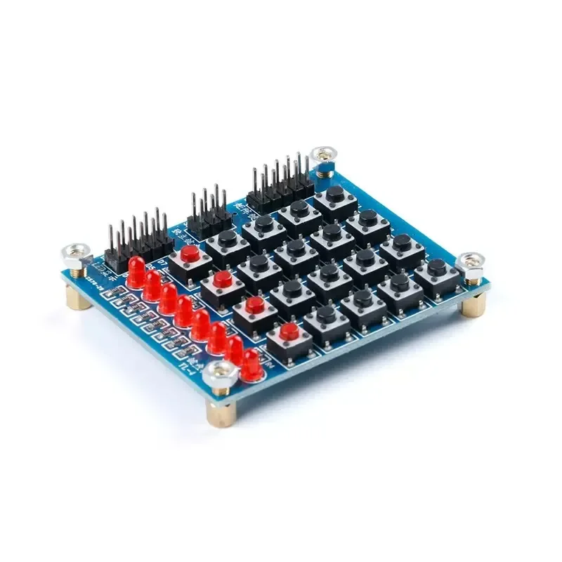 2PCS  4* 4 matrix keyboard, 4-bit independent , 8-bit marquee key module, microcontroller external expansion