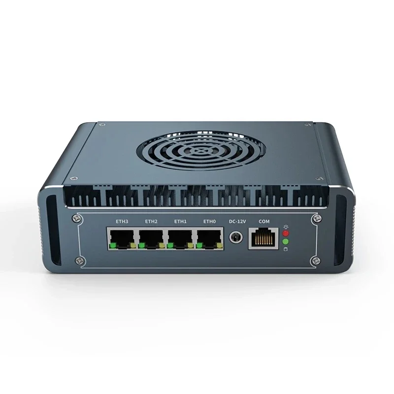 4x i226 2.5g lan 12th gen intel n150 firewall roteador de alumínio com ventilador celeron n5105 j4125 pfsense pve computador firewall mini pc