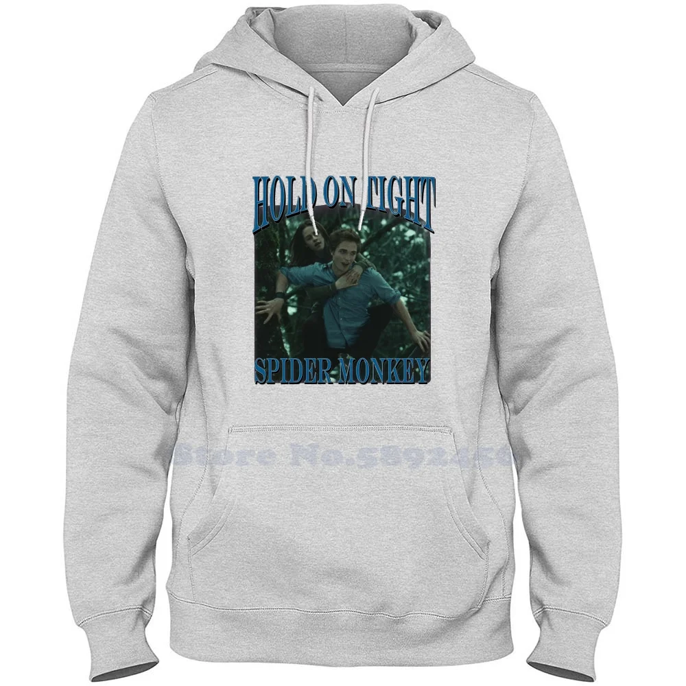 Hold On Tight , Spider Monkey Fashion 100% cotton Hoodies High-Quality Sweatshirt