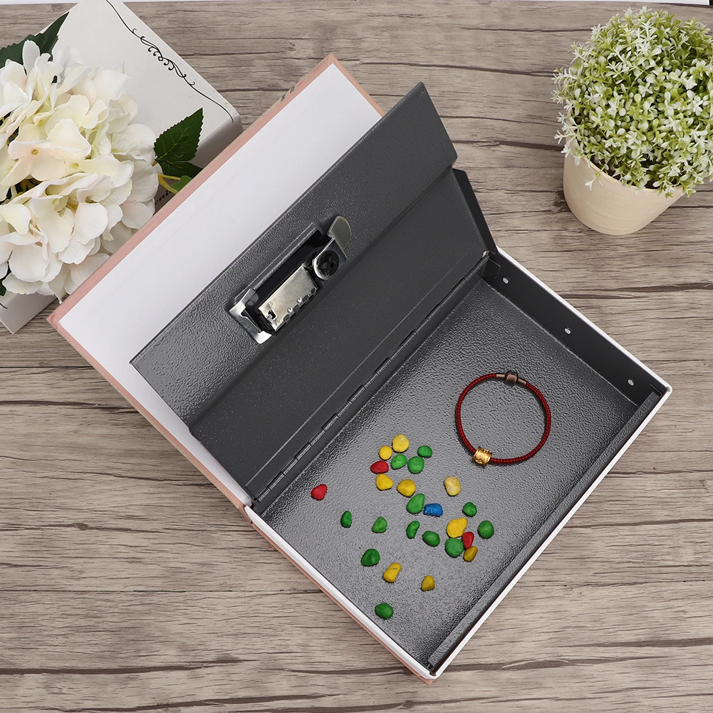 Mini Imitation Book  Box Password Locker Safety Storage Box for Money Jewelry Password Box  Box Storage Box Storage Case