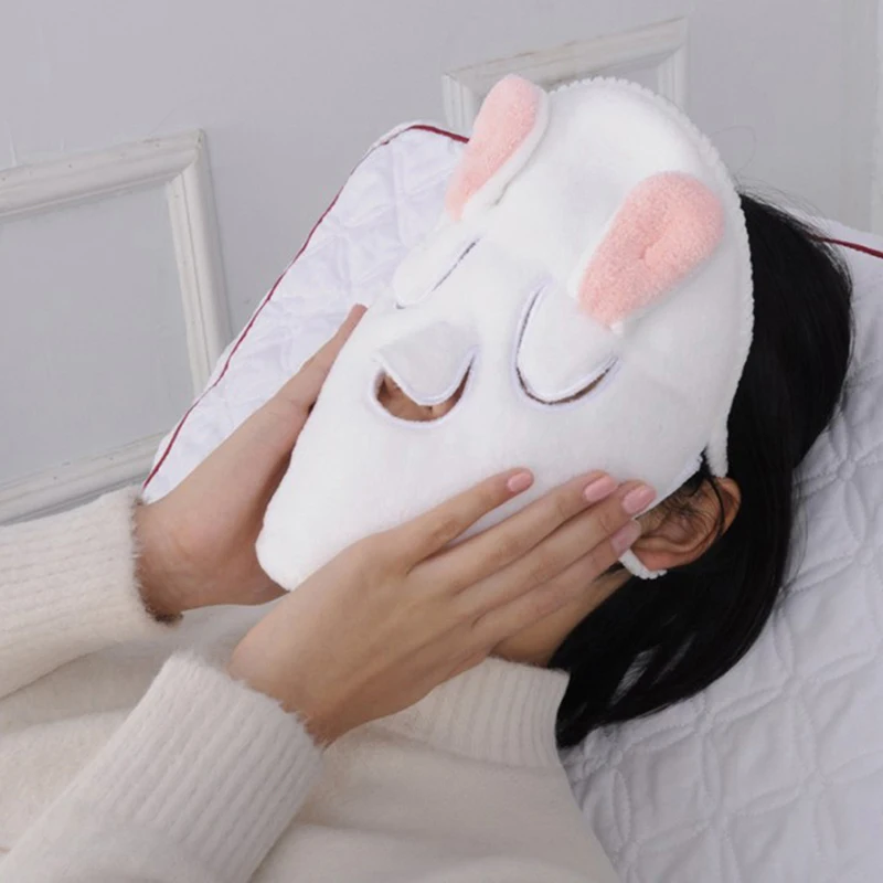 Asciugamano per impacchi caldi e freddi in cotone Impacco umido Asciugamano per il viso al vapore Maschera per la cura della pelle Apri i pori della pelle Strumento di bellezza idratante pulito