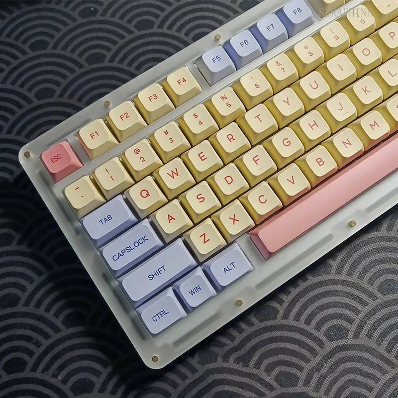 132 keys XDA Profile Marshmallow Korean Japanese Russian Thailand PBT Keycaps Key Caps for MX Switch Mechanical Keyboard
