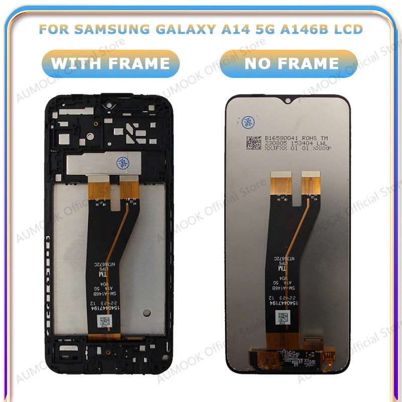 6.6 "PLS LCD do Samsung Galaxy A14 5G A146P A146U A146B wyświetlacz LCD ekran dotykowy Digitizer montaż Panel LCD wymień części — zdjęcie produktu 6