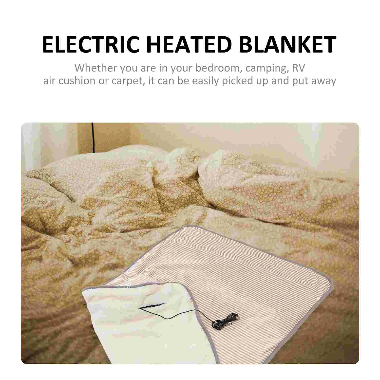 Electric Blanket Heating Personal Plush Electrical Heated Eletric Office Heater Blankets