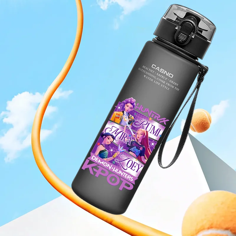 Botella de agua Sonic The Hedgehog de 560ML, botella de agua portátil para beber para niños, nudillos de plástico de gran capacidad, sombra, regalo para niños