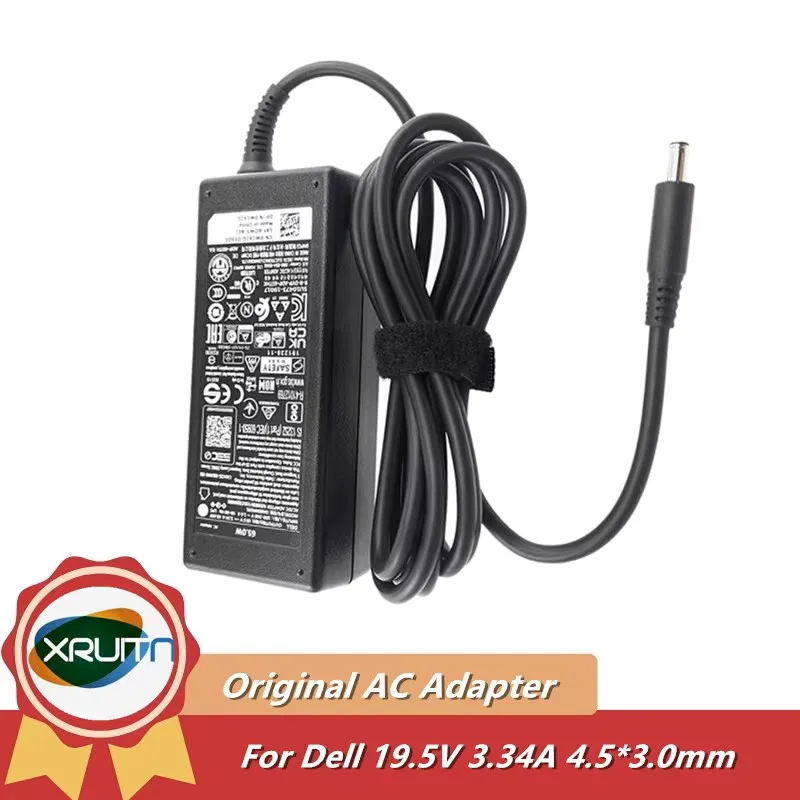 Original For Dell Laptop Power Supply DA65NM111-00 DA65NM191 19.5V 3.34A 65W Laptop/Desktop AC Adapter Charger  4.5mm*3.0mm