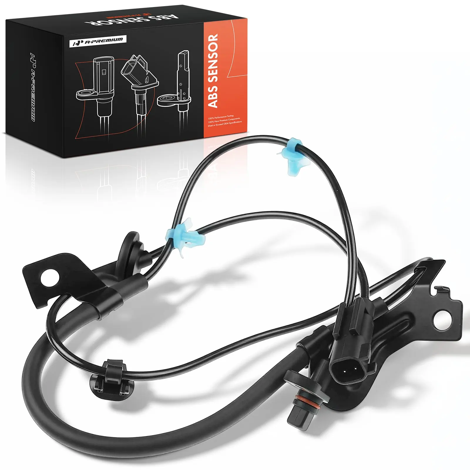 A-Premium Rear Passenger Side ABS Wheel Speed Sensor for Dodge Avenger 2008-2014 Chrysler Sebring 2007-2010 200 2011-2014