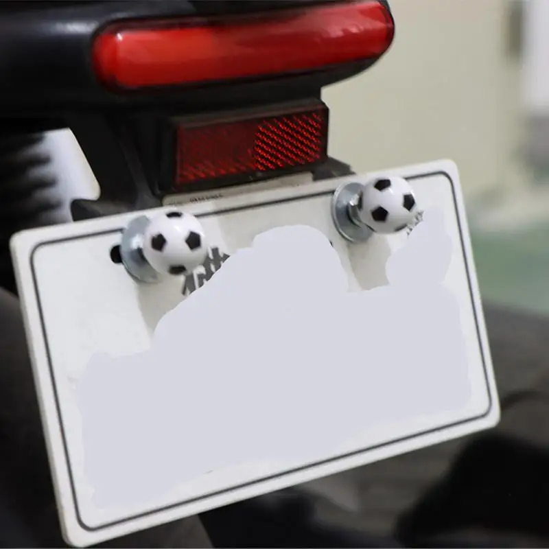 Secure and Stylish 4Pcs Motorcycle Eyeball License Plate Screws for All Bikes