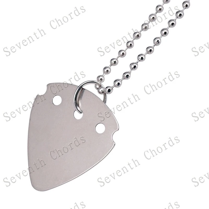 4 Stück Gitarrenplektren-Anhänger aus Edelstahl für Heavy Metal, Dicke 0,5 mm, Gitarrenzubehörteile – Detail 8
