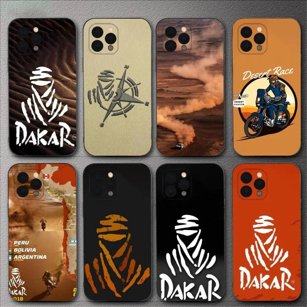 

Rally D-Dakar Logo Phone Case For iPhone 16,15,14,13,12,11,XS,XR,X,8,7,Pro,Max,Plus,mini Silicone Black Cover