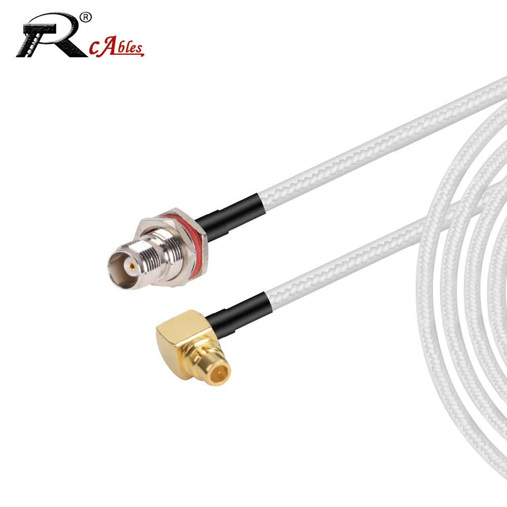 Conector macho MMCX a línea hembra TNC, Cable de extensión RF de 50 Ohm, adaptador de conector, serie TNC, puente RF, Cable coaxial RG316