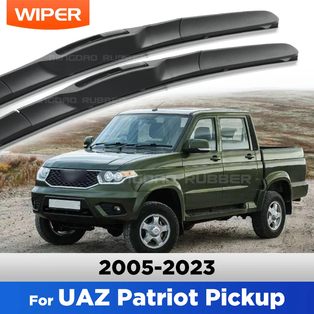 

CREATROAD Front Wiper Blades For UAZ Patriot Pickup 2005-2023 2006 2007 2008 2009 2010 Windshield Windscreen Window Brush 21"21"