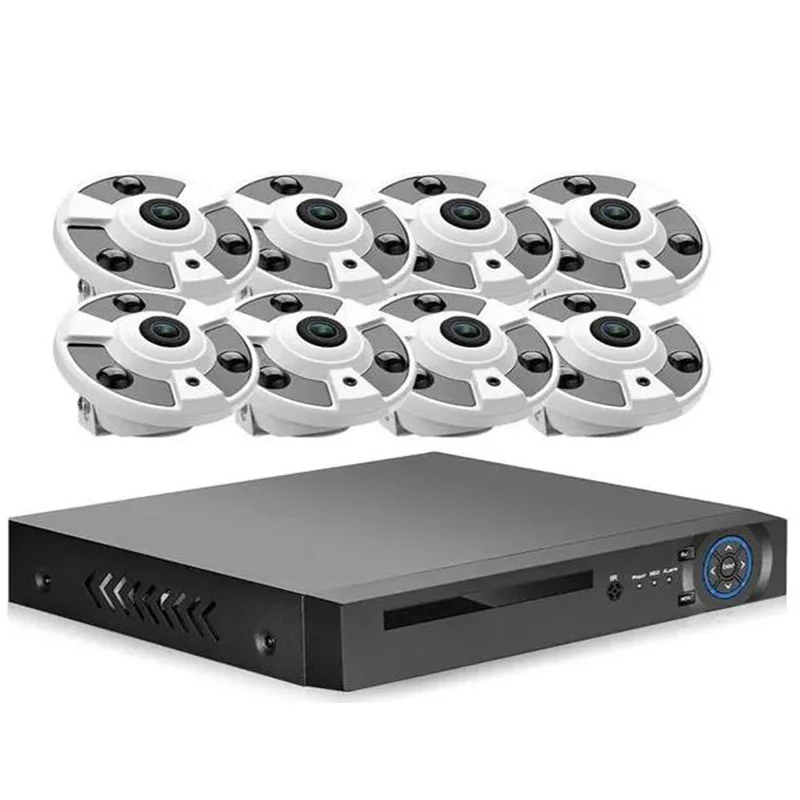 

VMS 4mp 5mp 8mp 8ch Panoramic POE Security Camera CCTV System Poe IP Kit H.265 5MP4CH POE Panoramic CCTV Camera Kit System