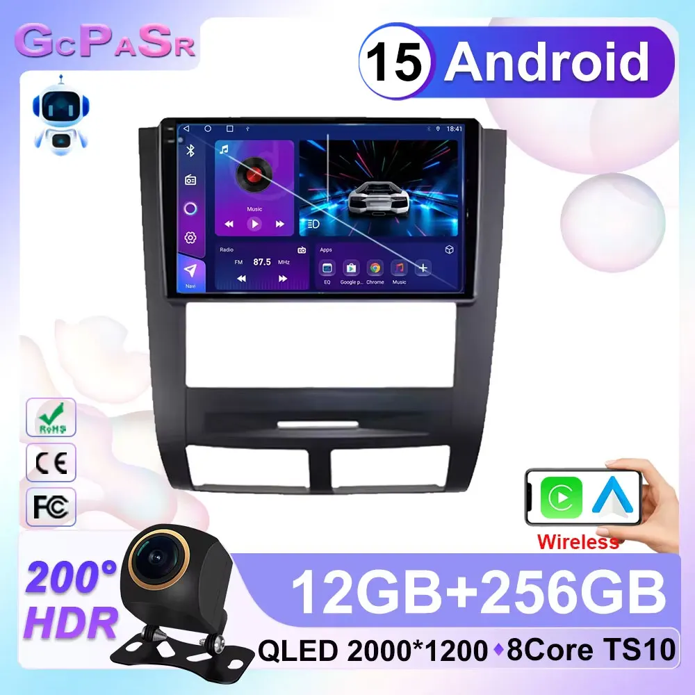 

Android Car Radio For SSANGYONG Rexton 2002 2003 2004 2005 2006 Multimedia Video Player HDR QLED Carplay Navigation Touch Screen