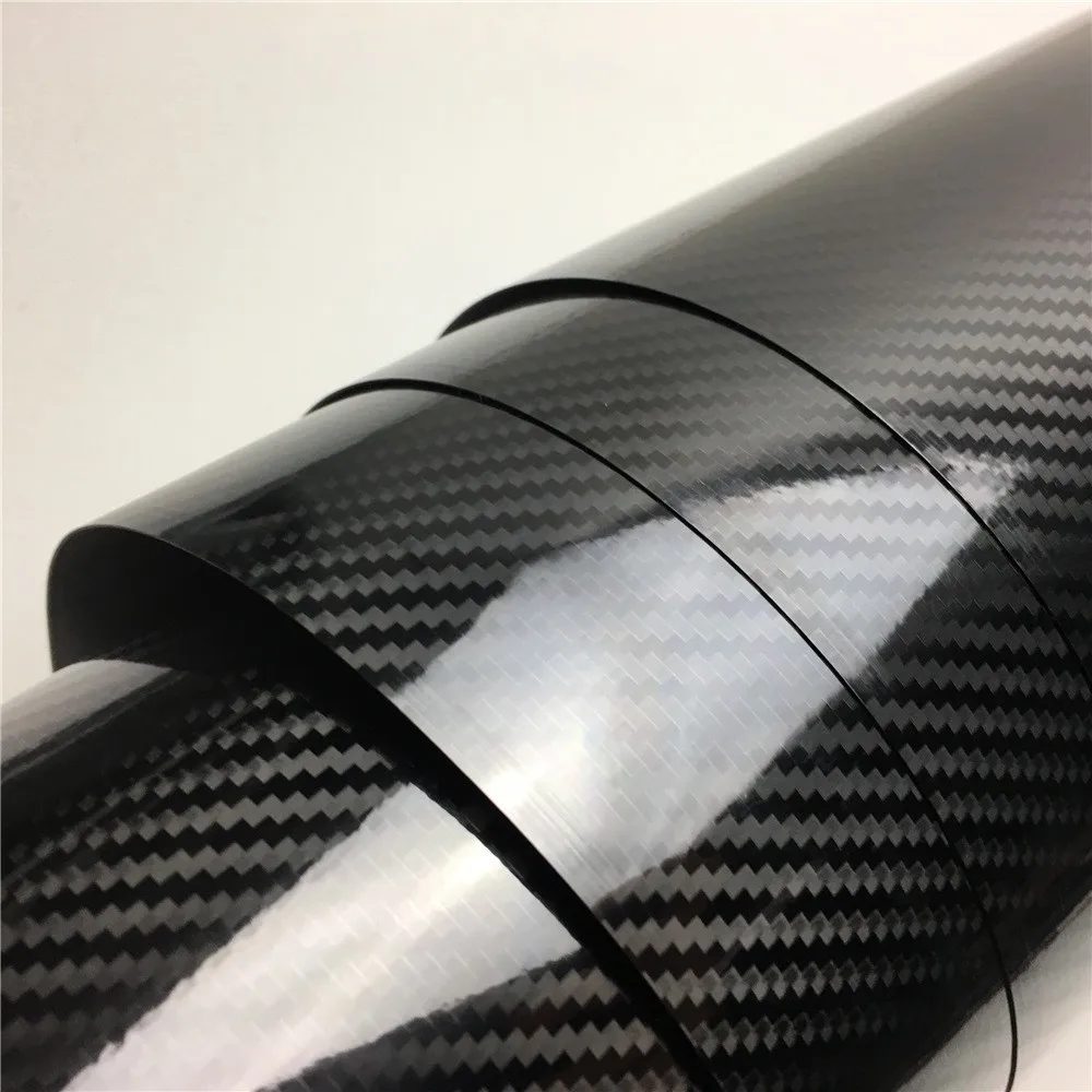 Super Glossy 5D Carbon Fiber Vinyl Wrap For Car Vinyl Wrapping Film Vehicle Decal Laptop Skin Phone Cover Motorcycle