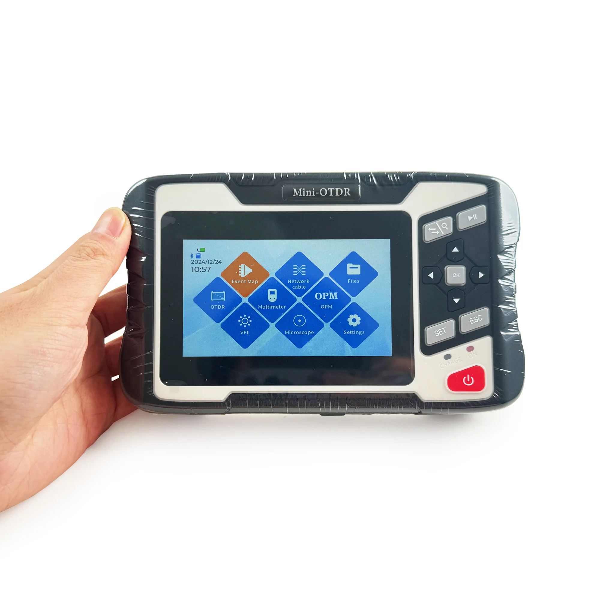 NK4300 Optical Time Domain Reflectometer Tester 1310/1550NM 26/24dB OTDR VFL OPM Light Source FTTH Network Featuring SC UPC