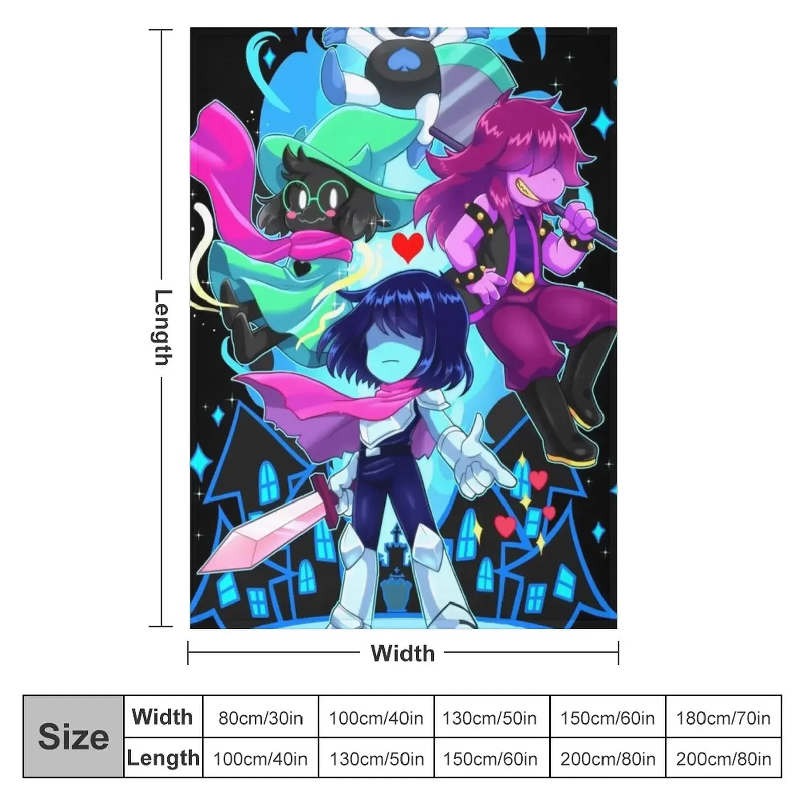 New Love Delta Rune Sparkling Throw Blanket Hairys christmas gifts Blankets