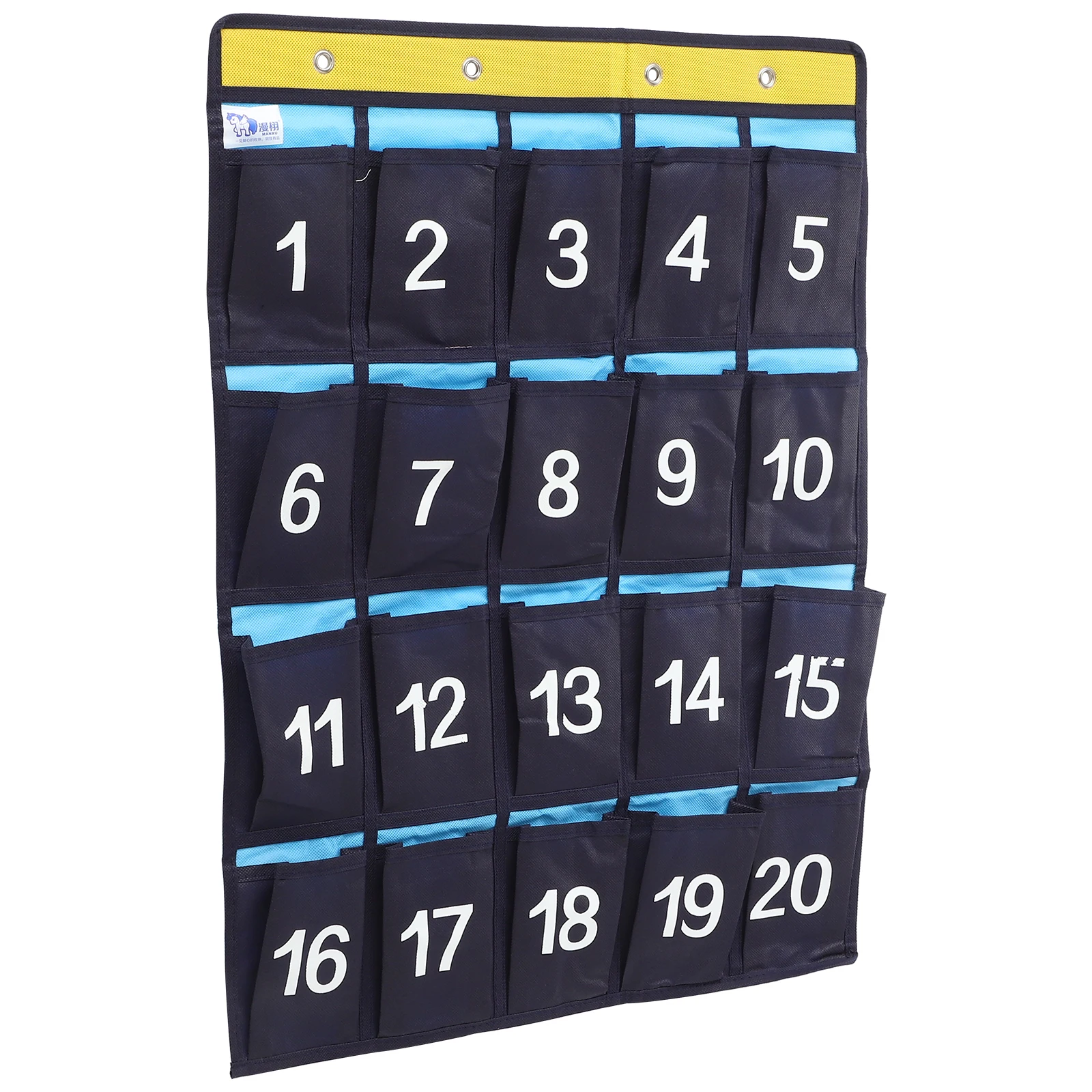 

Non Woven Phone Bag with 4 Metal Rings for Classroom Cell Phone Storage Pouch Hanging Organizer Student Pocket Chart Dorm