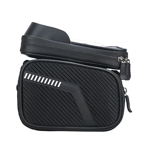 Suitable for Bicycle Bag, Double Saddle Touch Screen Upper Tube Bag, Hard Shell Waterproof