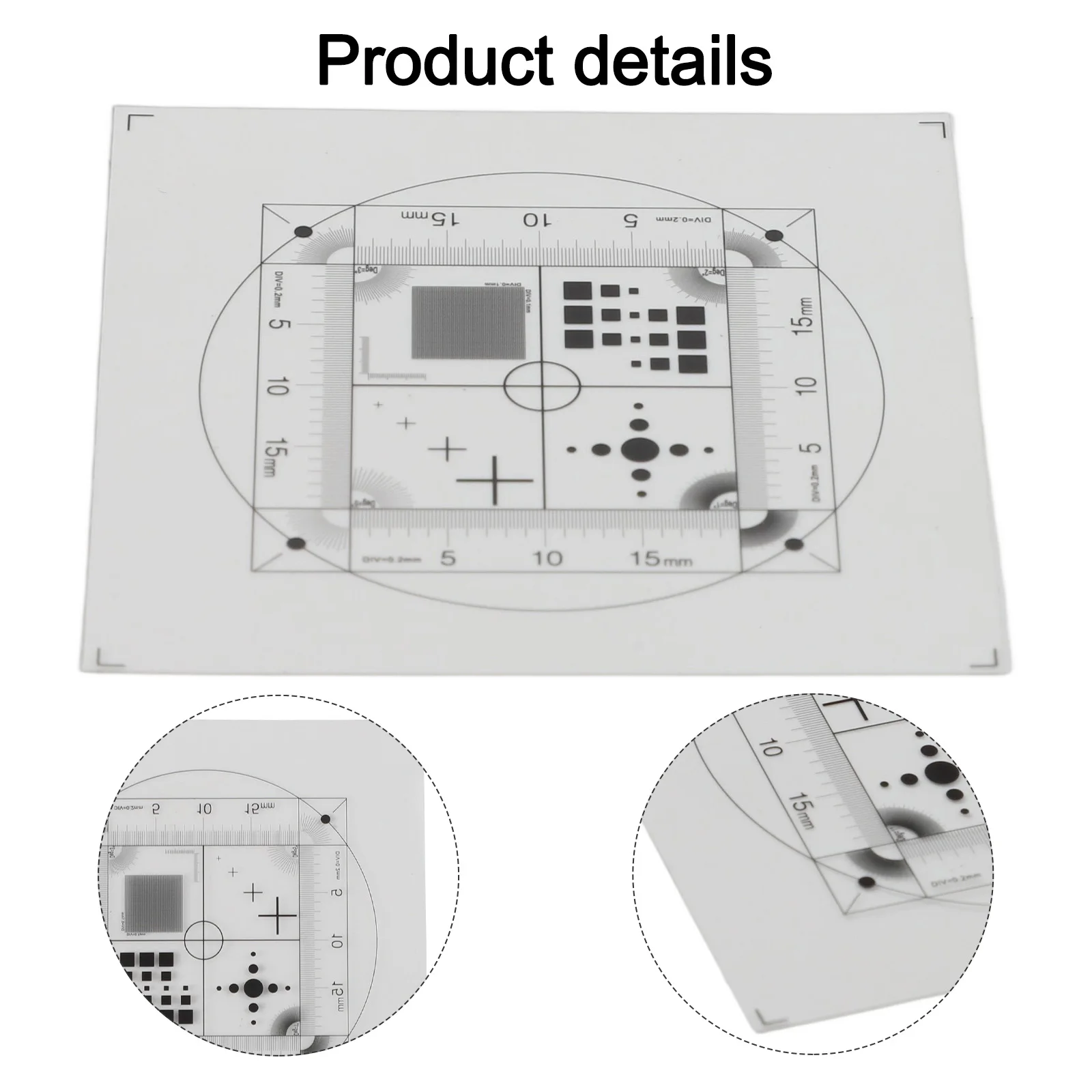 Micrometer Measurement Tool Flexible Film Micrometer Transparent Measurement Film 0.1mm Thickness Film Flexible