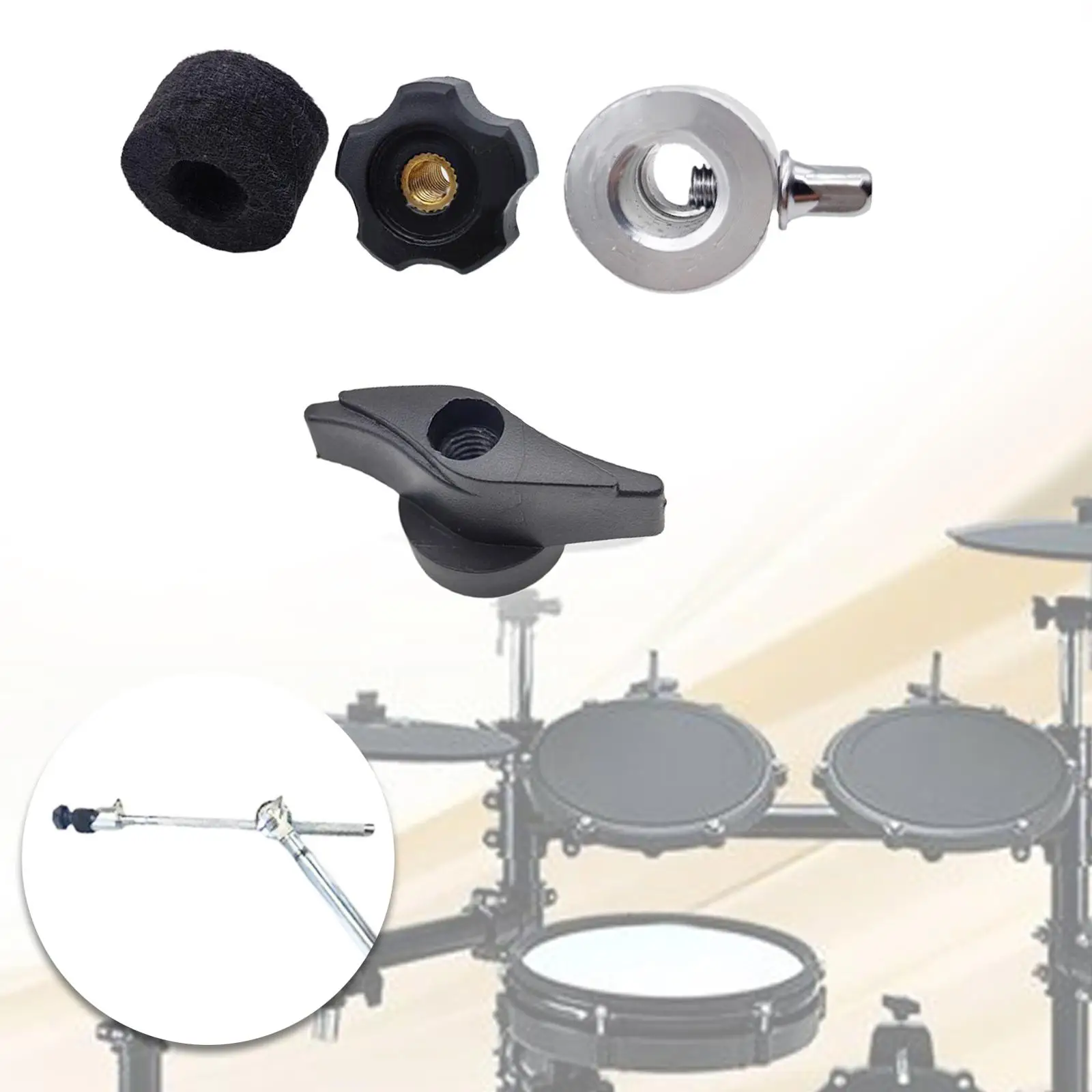 4 قطع طبل الصنج المشبك مجموعة الصنج حامل قرع أداة الملحقات الصنج جبل كيت