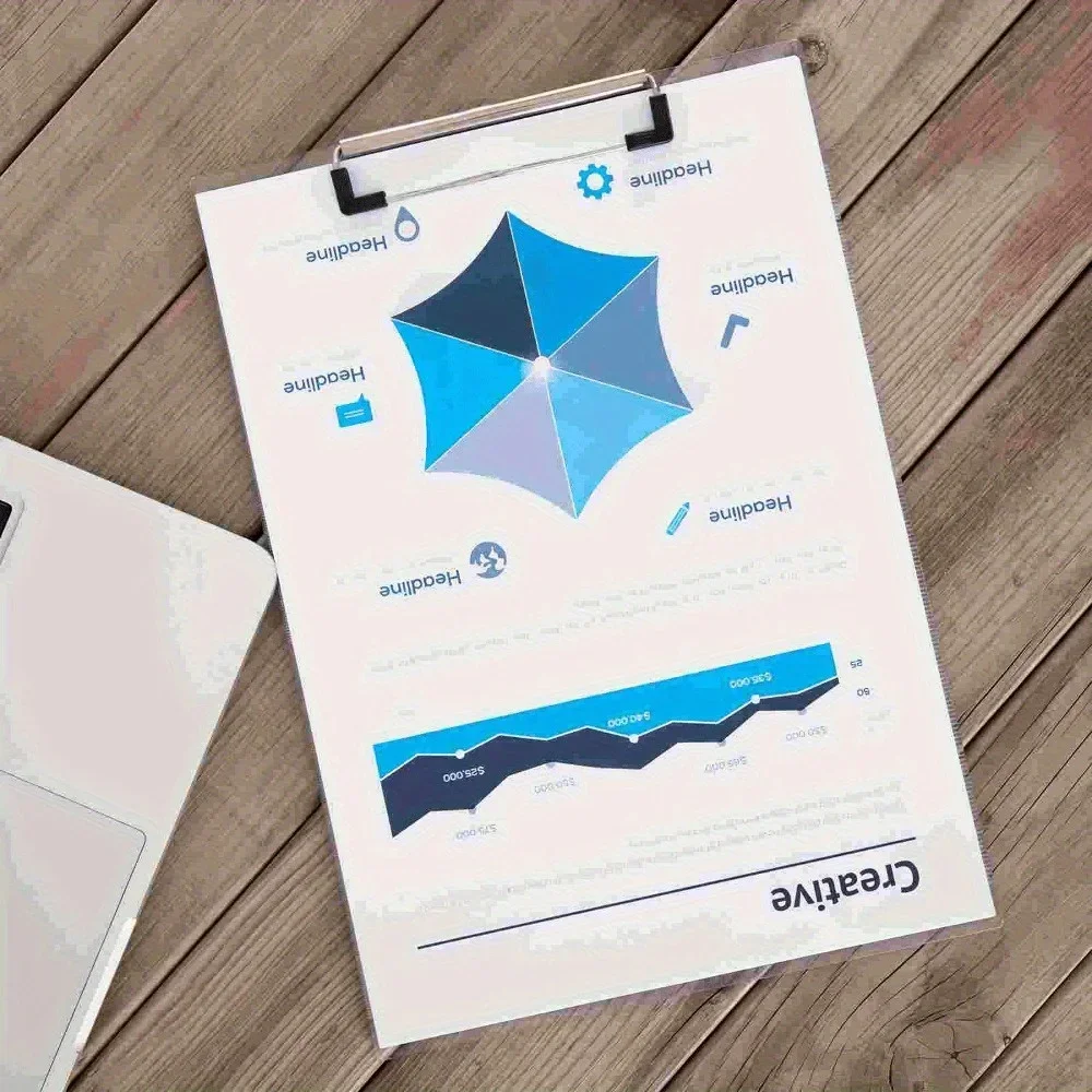 10Pcs File Folder Document Board Clips Clamps White Metal Scissors Clipboard Holder Mountable Office Mini Binder