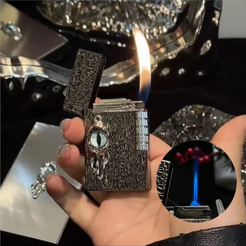 

Оригинальная зажигалка ручной работы с двойным пожарным преобразованием, модная и высококачественная надувная уличная зажигалка, подарок