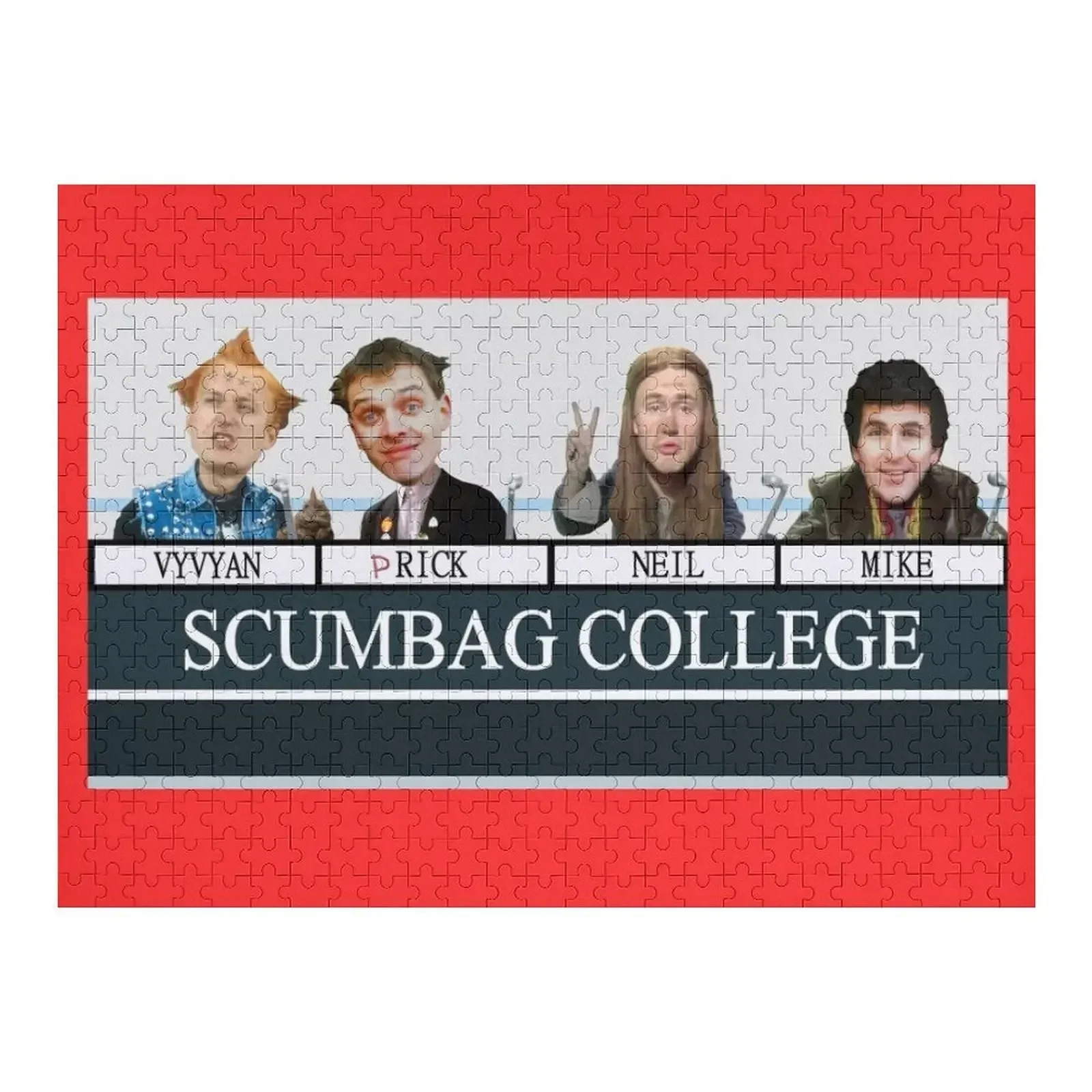 

The Young Ones Scumbag College Jigsaw Puzzle Personalized Baby Object Personalized Gifts Game Children Custom Kids Toy Puzzle