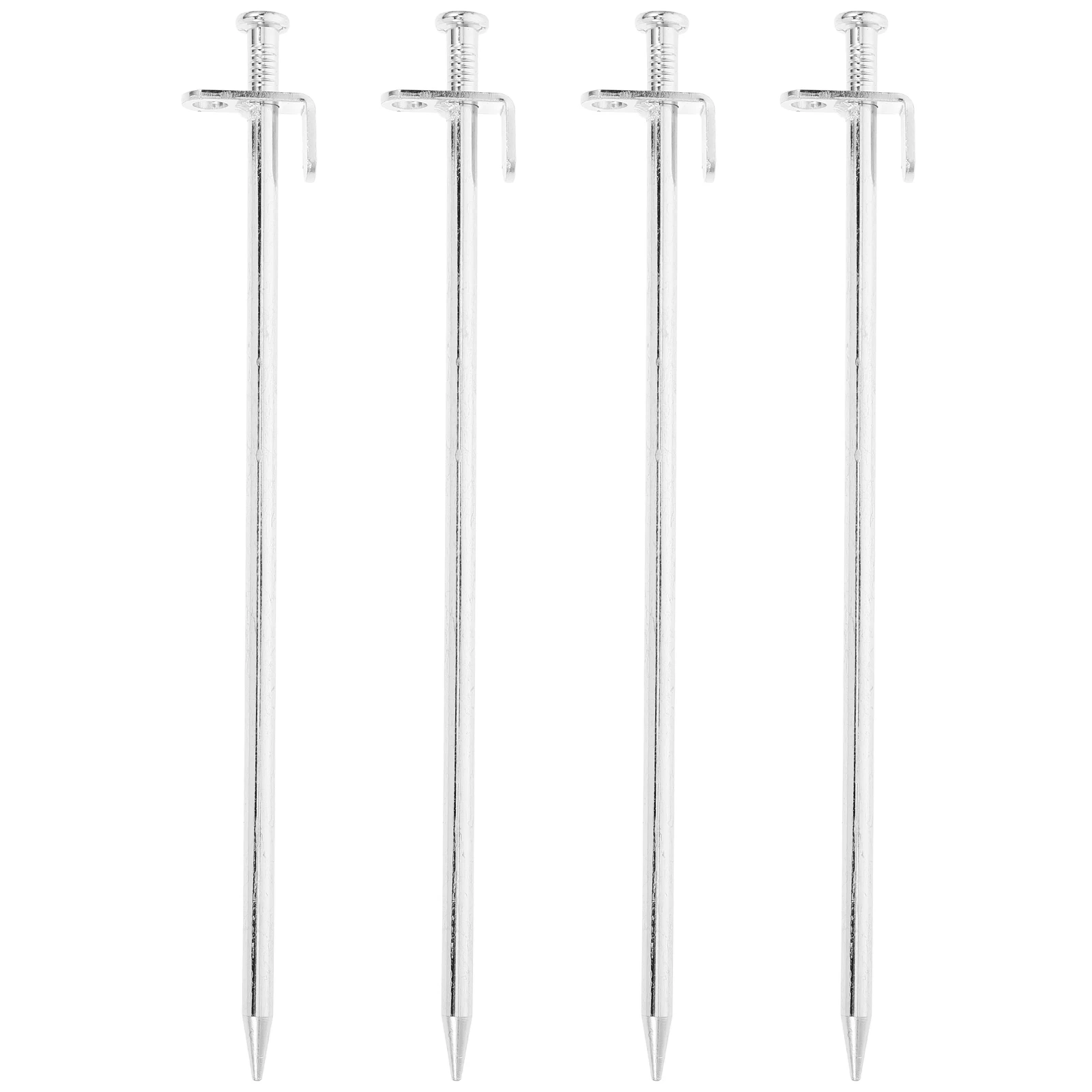 

4 Pcs Metal Fixed Floor Nails Garden Ground Heavy Duty Stakes Anchor Gardening Pegs Plant