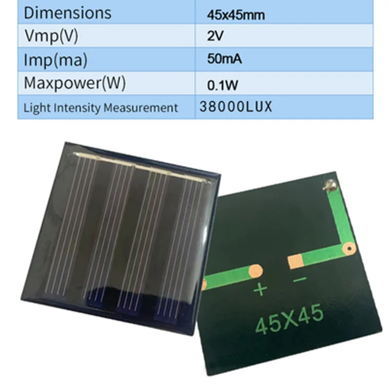 1PC 1V 1,5V 2V 2,5V 3V 3,5V Mono/Poly Solar Panel 50mA 80mA 100mA 130mA 150mA 300mA Mini Runde/Quadratische DIY Solar Ladegerät