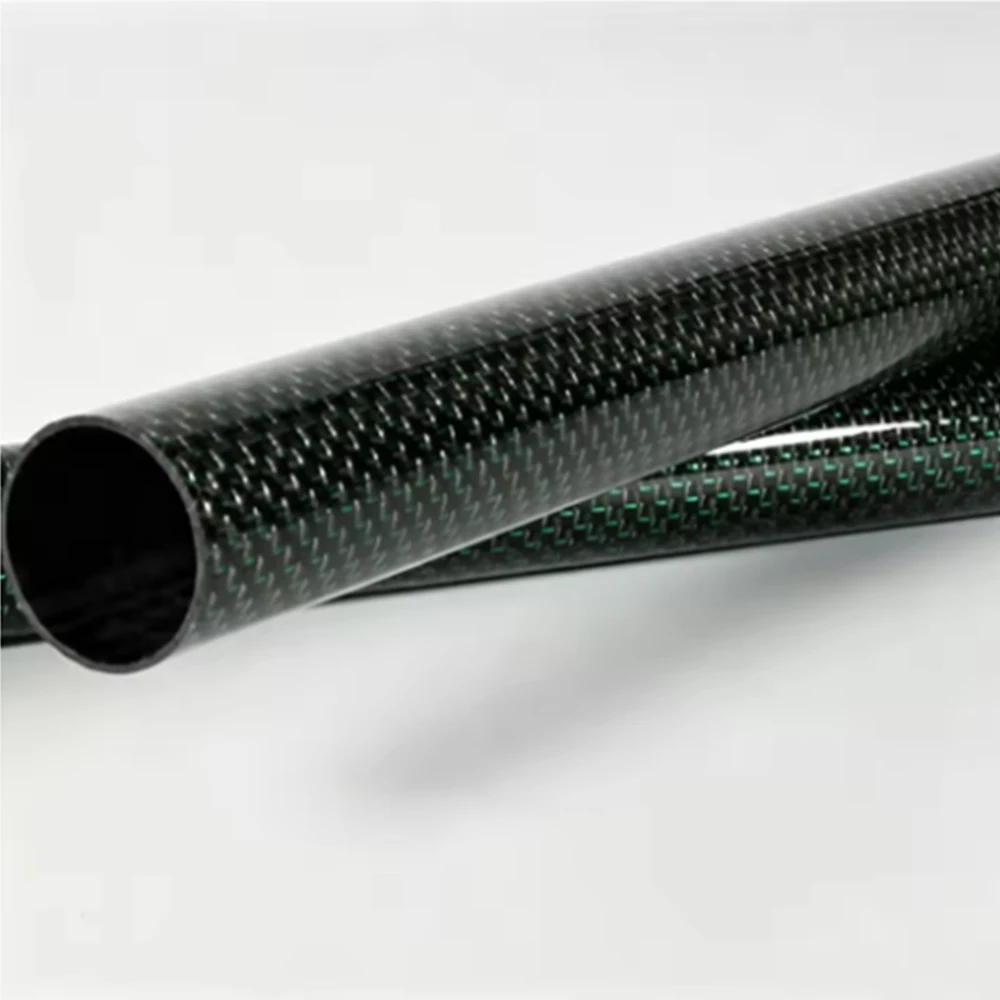 1PC Color Gold Wire Carbon Fiber Tube Drone Accessories 5x3mm 6x4mm 7x5mm 8x6mm 9x7mm 10x8mm Length 500mm Factory CNC Cutting