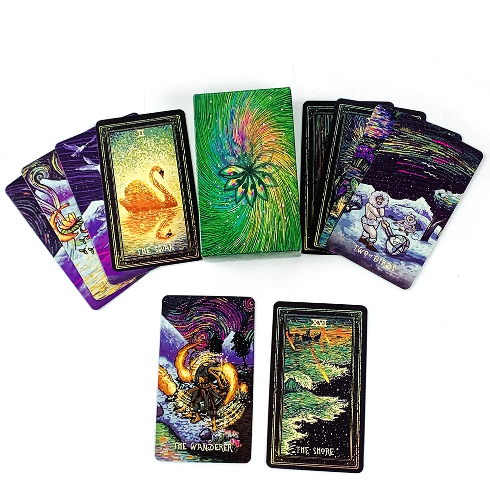 بطاقات التارو الجديدة، بطاقات ألعاب حفلة ترفيهية عائلية، لعبة لوحة العرافة الغامضة، ألعاب العطلات، لعبة التخييم #3