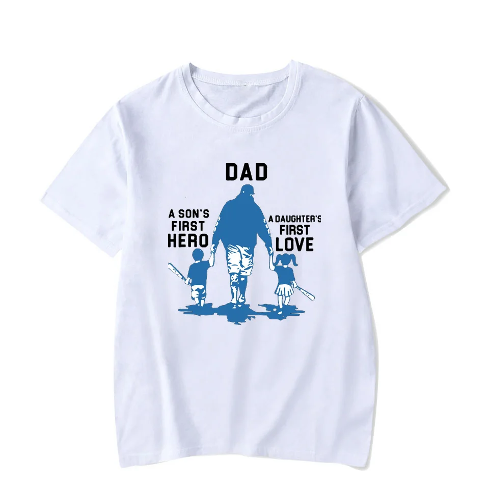 Autistic father and son You'll never walk alone vintage fun print casual street wear summer men women universal T-shirt