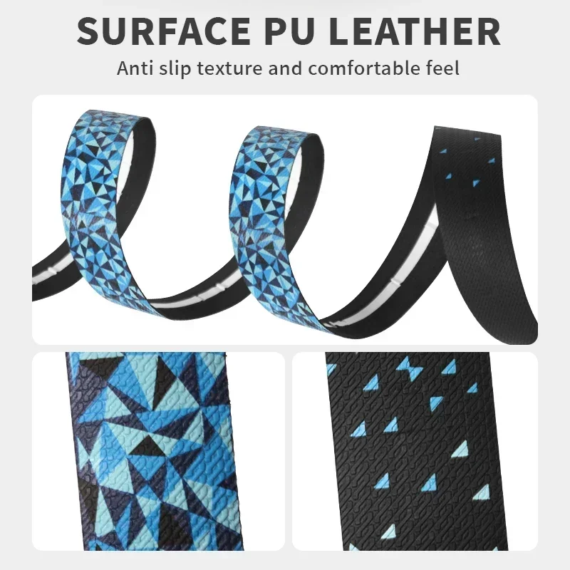 BUCKLOS Bicycle Handlebar Tape PU EVA Bent Gradient Cycling Road Bike Tapes Racing Comefortable Non-Slip Mountain Bike Bar Tape