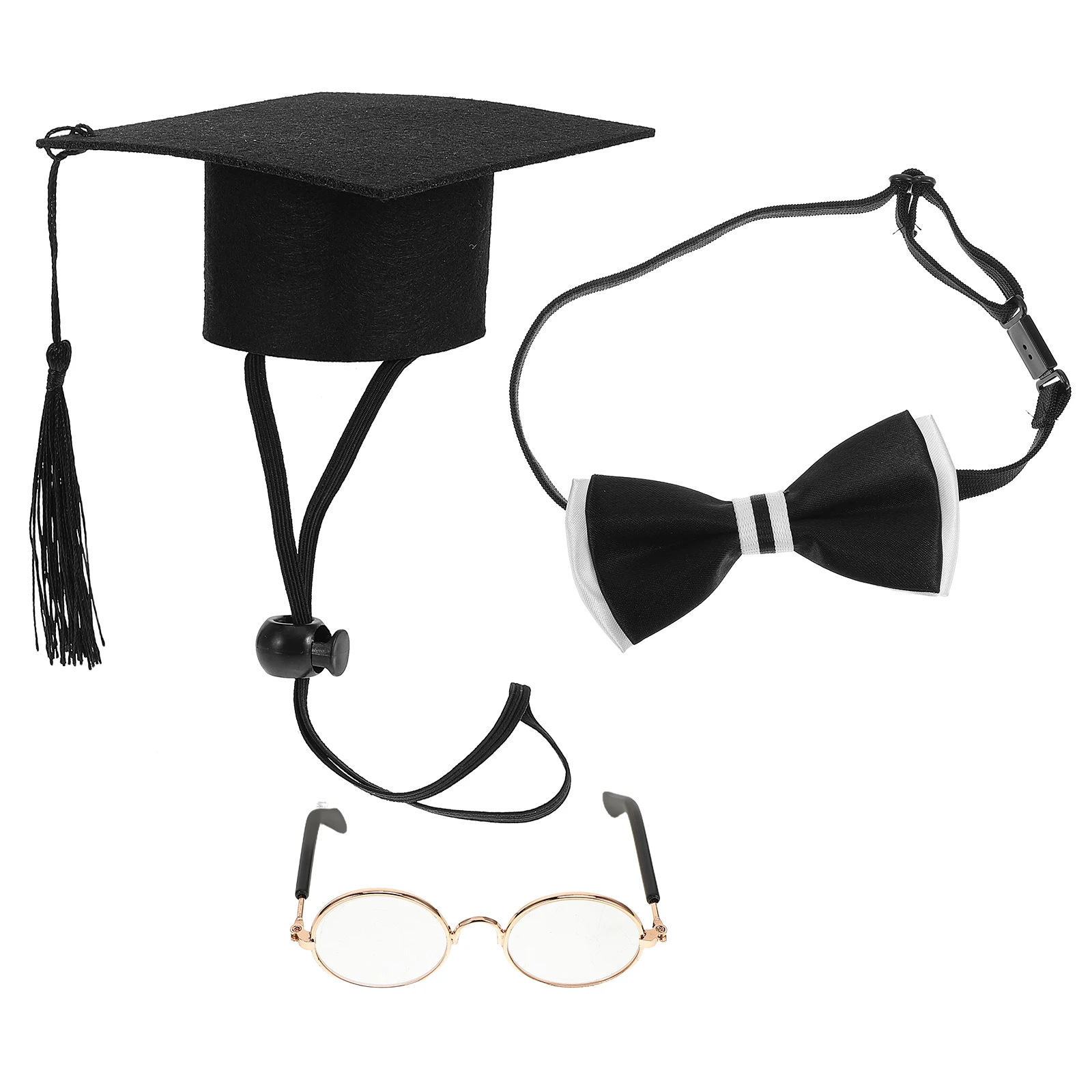 

Graduation Decoration Set 23 Inch White Goose Costume Mini Caps Tassel Festive Accessories Plastic Material School Celebrations